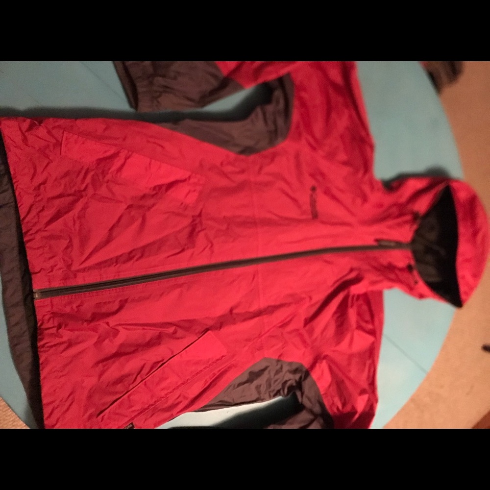 Red Columbia weather proof “Rain coat”